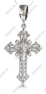 Крест из серебра 925 пробы, артикул 4308.1