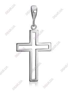 Крест из серебра 925 пробы, артикул 4358
