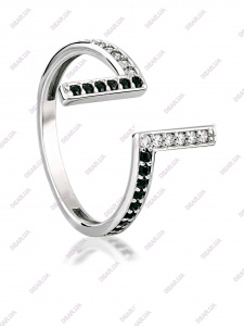 Женское кольцо дорожка из серебра 925 пробы, артикул 2786.21